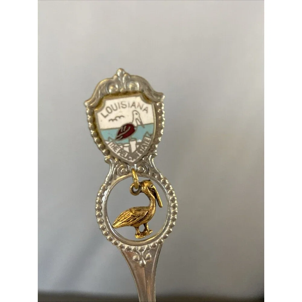 Vintage Souvenir Lot of 11 Spoons States Attractions Landmarks Small Mini Charms